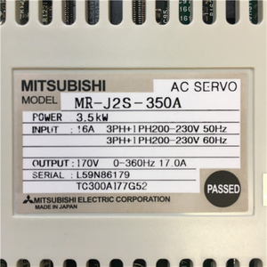 Mitsubishi MR-J2S-350A Driver