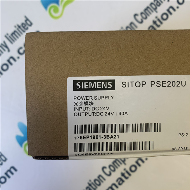 Siemens 6EP1961-3BA21 SITOP PSE202U Redundancy module Input/output: 24 V DC/40 A suitable for decoupling two SITOP power supplies 