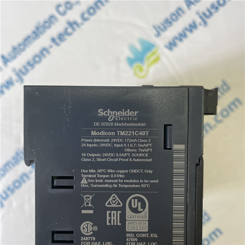 Schneider Programmable Controller TM221C40T Logic controller, Modicon M221, 40 IO transistor PNP