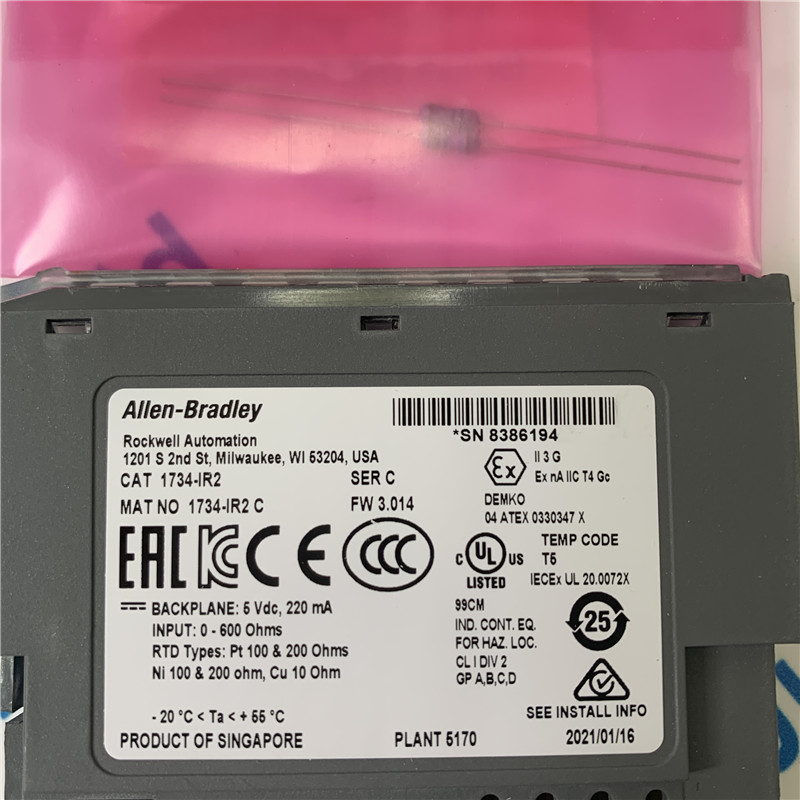 Allen Bradley PLC input module 1734-IR2