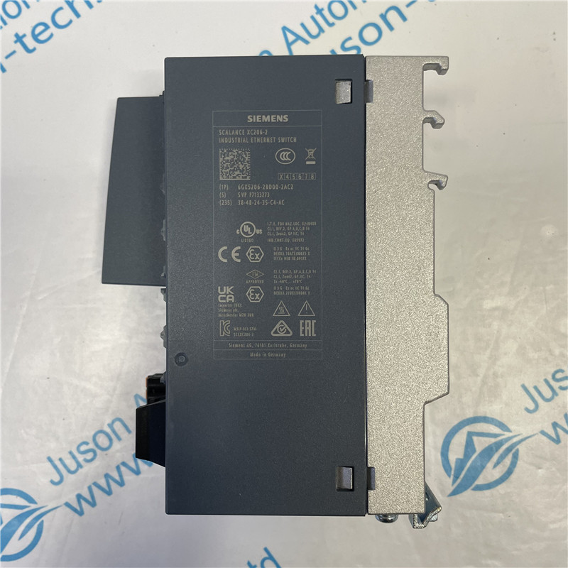 SIEMENS electrical switch module 6GK5206-2BD00-2AC2 SCALANCE XC206-2 manageable Layer 2 IE switch; IEC 62443-4-2 certified; 6x 10/100 Mbit/s RJ45 ports; 
