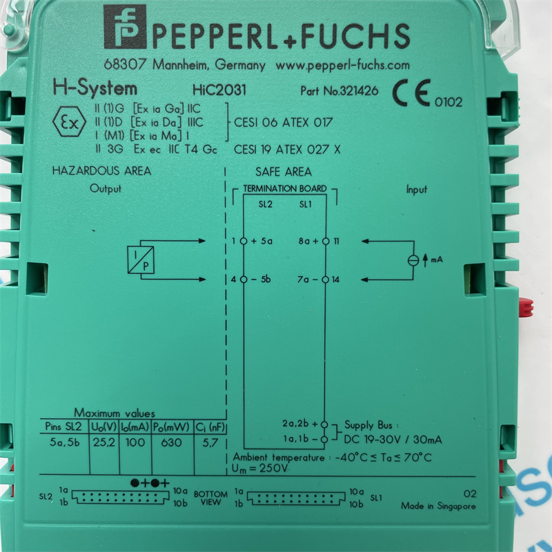 Pepperl+Fuchs Safety Barrier HIC2031