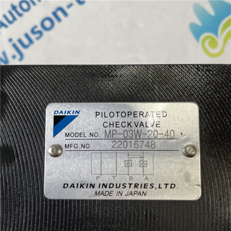 Daikin Hydraulic Valve MP-03W-20-40