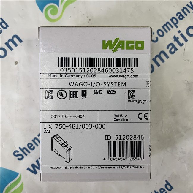 WAGO 750-481 003-000 Input and output modules
