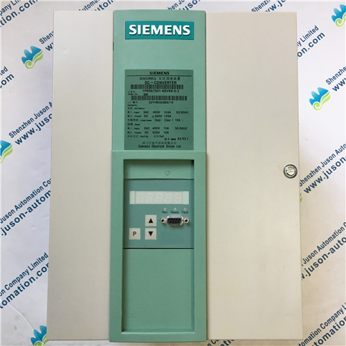 Siemens 6RA7031-6DV62-0-ZS00 SIMOREG DC Master rectifier, with microprocessor for four-quadrant drives Circuit (B6) A (B6) C input: 400 V 3AC, 104 A controllable: