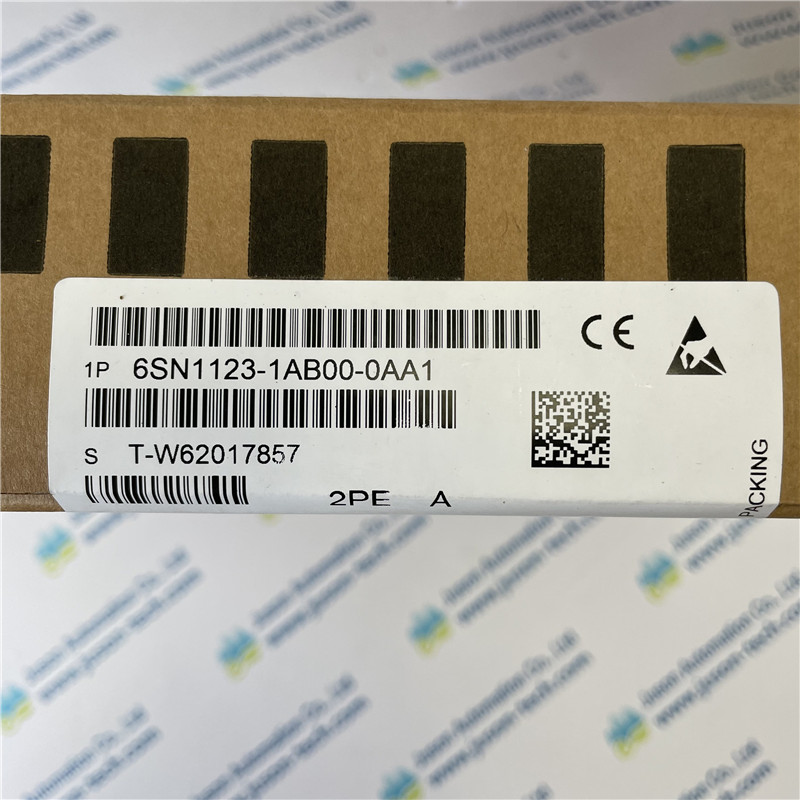 SIEMENS servo drive board 6SN1123-1AB00-0AA1 SIMODRIVE 611 power module, 2-axis, 15 A, internal heat dissipation rated motor currents: feedrate=5 A main spindle=5 A