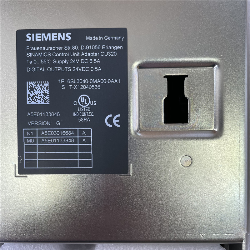 SIEMENS Inverter attachment 6SL3040-0MA00-0AA1 SINAMICS Control Unit CU320 without CompactFlash card