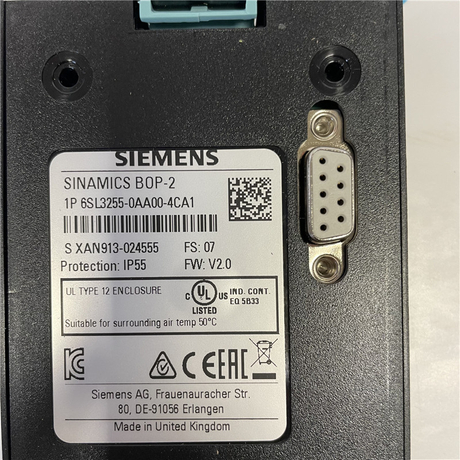 SIEMENS inverter operation panel 6SL3255-0AA00-4CA1 SINAMICS G120