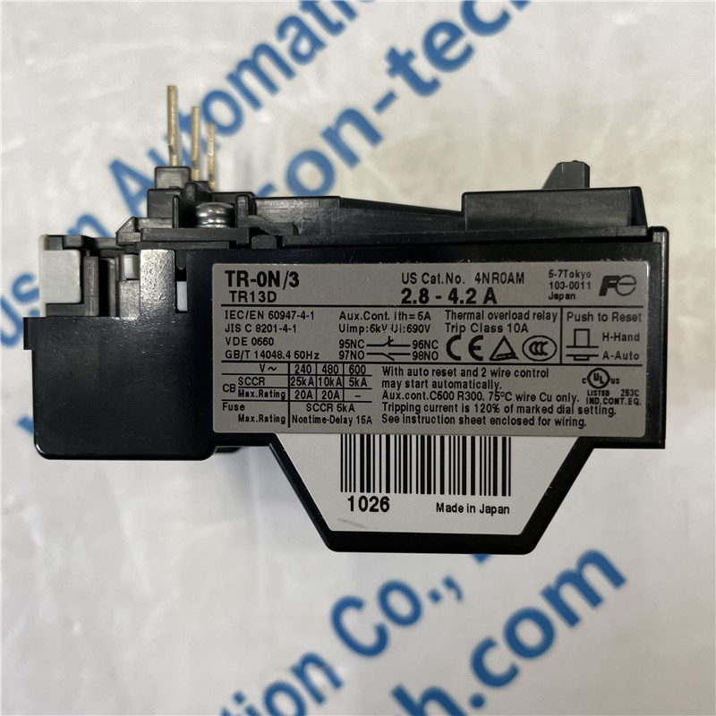 Fuji Thermal Overload Relay TR13DW-R 2.8-4.2A