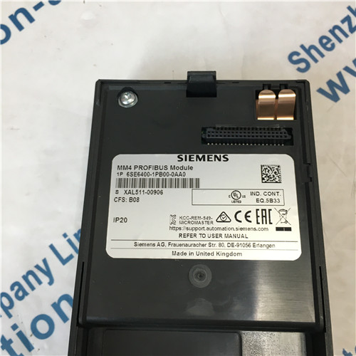 SIEMENS 6SE6400-1PB00-0AA0 MICROMASTER 4 PROFIBUS module For mechanical reasons, for MM4 FX/GX the plug 6GK1500-0EA02 must be used