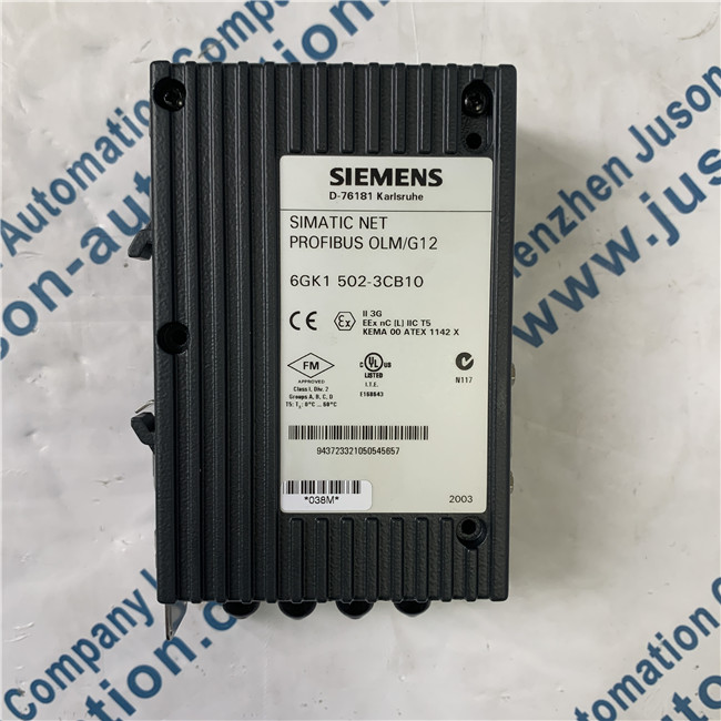 SIEMENS 6GK1502-3CB10 PROFIBUS OLM/G12 V3.1 Optical Link module with 1 RS485 and 2 glass fiber-optic cable interfaces (4 BFOC sockets) 