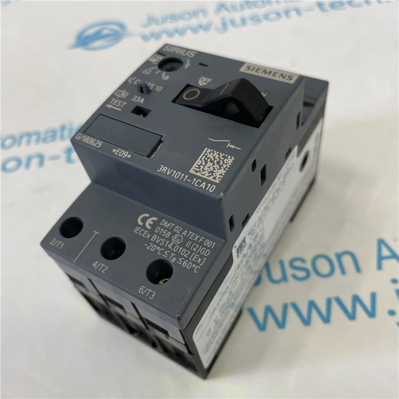 SIEMENS molded case circuit breaker 3RV1011-1CA10 Circuit breaker size S00 for motor protection, CLASS 10 A-release 1.8...2.5 A N-release 33 A Screw terminal 