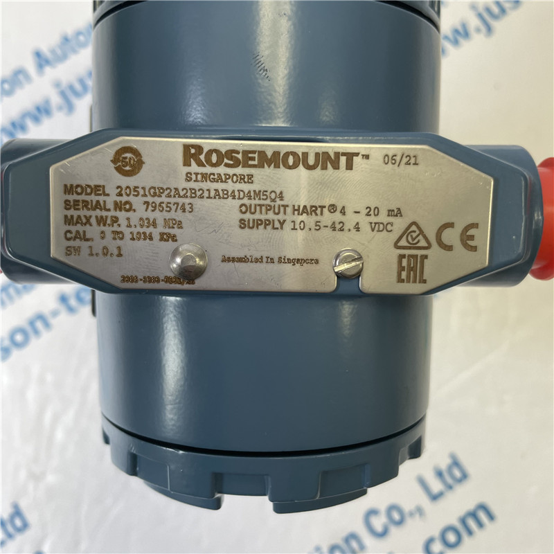EMERSON Rosemount Pressure Transmitter 2051GP2A2B21AB4D4M5Q4