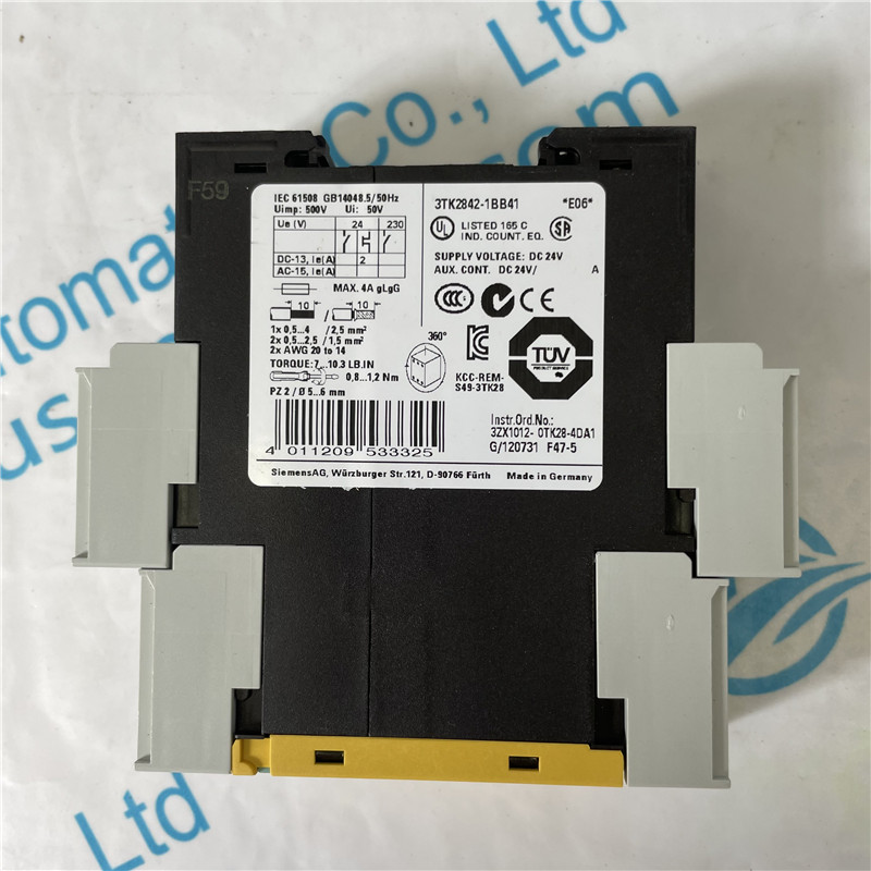 SIEMENS safety relay 3TK2842-1BB41 SIRIUS safety relay with electronic ...