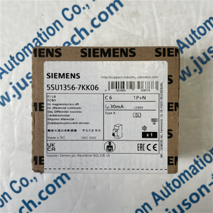 SIEMENS small leakage protection circuit breaker 5SU1356-7KK06 RCBO, 6 kA, 1P+N, type A, 30 mA, C-Char, In: 6 A, Un AC: 230 V