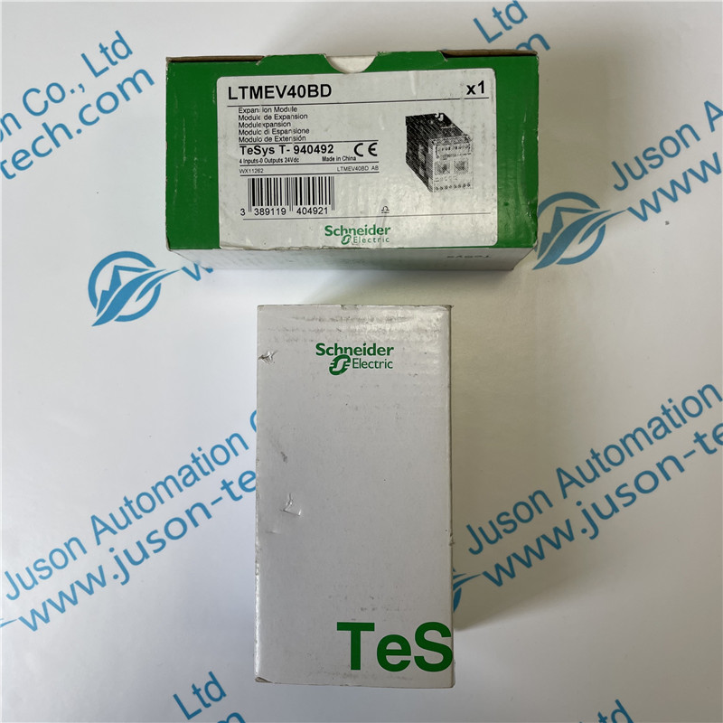 Schneider Expansion Module LTMEV40BD Motor Management, TeSys T, motor controller, extension module, 4 inputs, for LTMR controller, 24 VDC