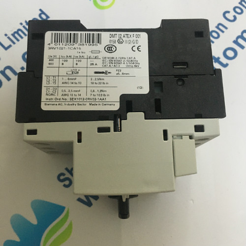 Siemens 3RV1021-1CA15 Circuit breaker size S0 for motor protection CLASS 10 A-release 