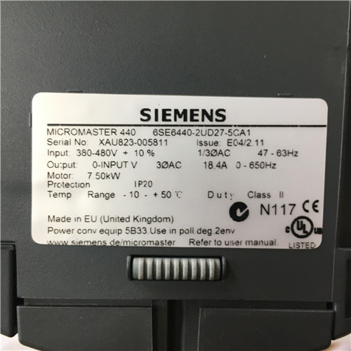 Siemens 6ES6440-2UD27-5CA1 Invertor