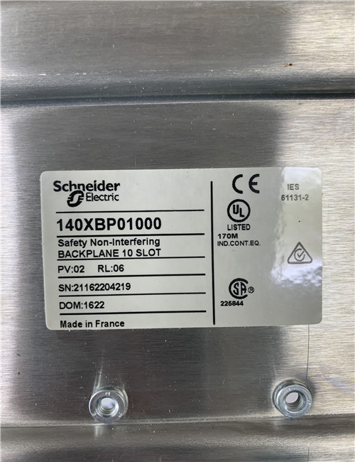 Schneider PLC analog output module 140XBP01000 