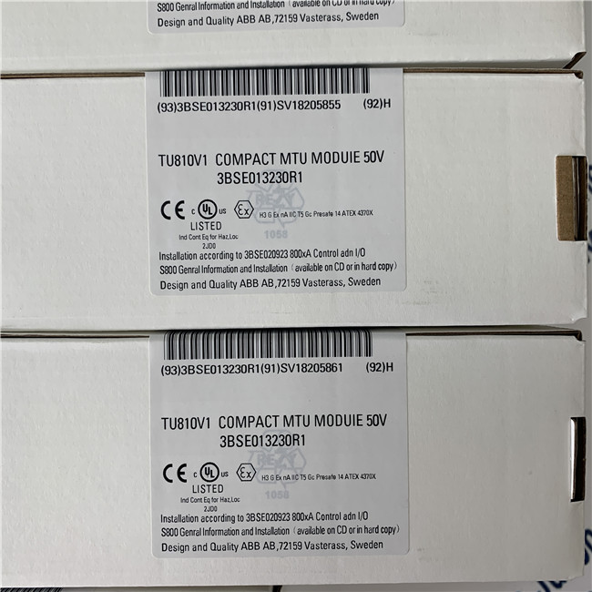 ABB PLC module 3BSE013230R1 TU810V1