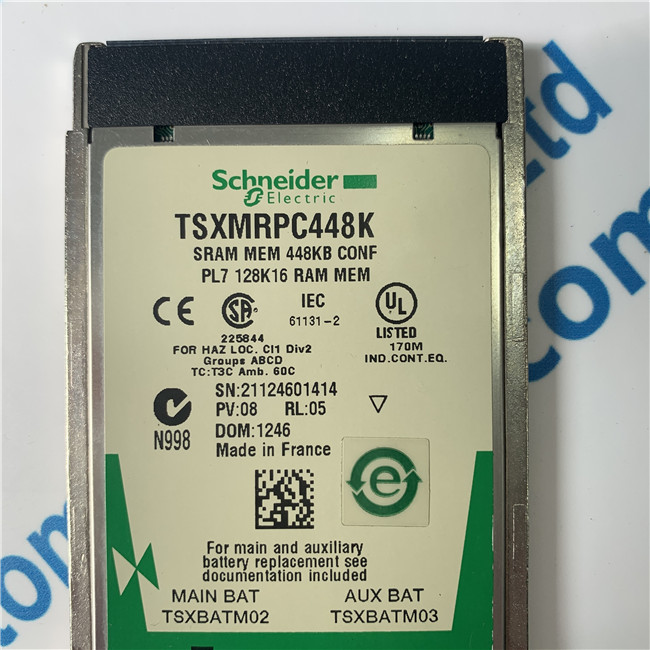 Schneider TSXMRPC448K configurable SRAM memory extension - for processor - 96..448 kB, 352..0 kB