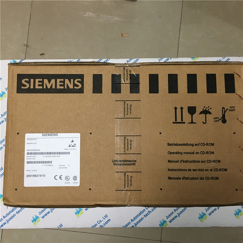 Siemens DC unit 6SE7032-7EB87-2DA1 SINAMICS / SIMOVERT MASTERDRIVES BRAKING UNIT 510 -650 V DC, 170 KW PROTECTION IP20 DOCUMENTATION ON CD