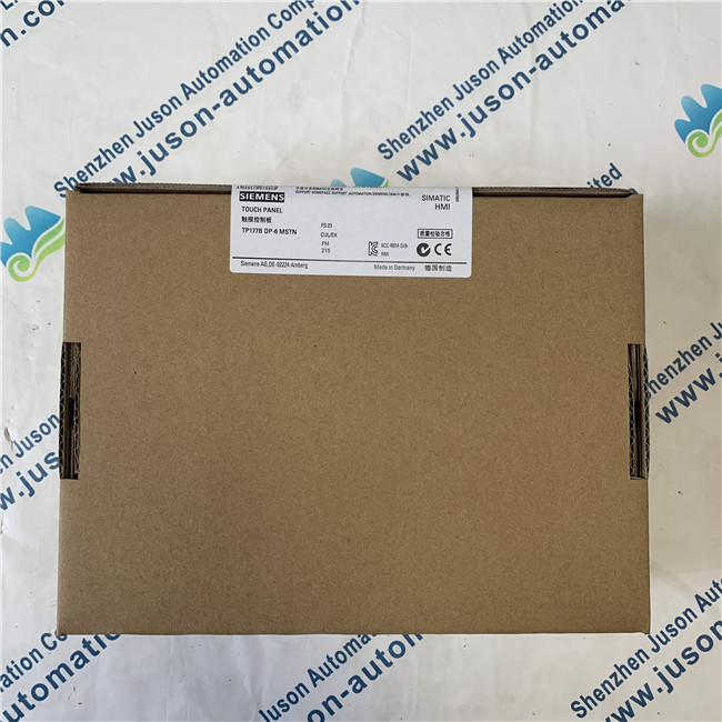 SIEMENS 6AV6642-0BC01-1AX1 SIMATIC TP 177B 6" DP blue mode STN display MPI/PROFIBUS DP protocol RS485/RS422/USB interface printer interface slot for MMC configurable with WinCC flexible 2005