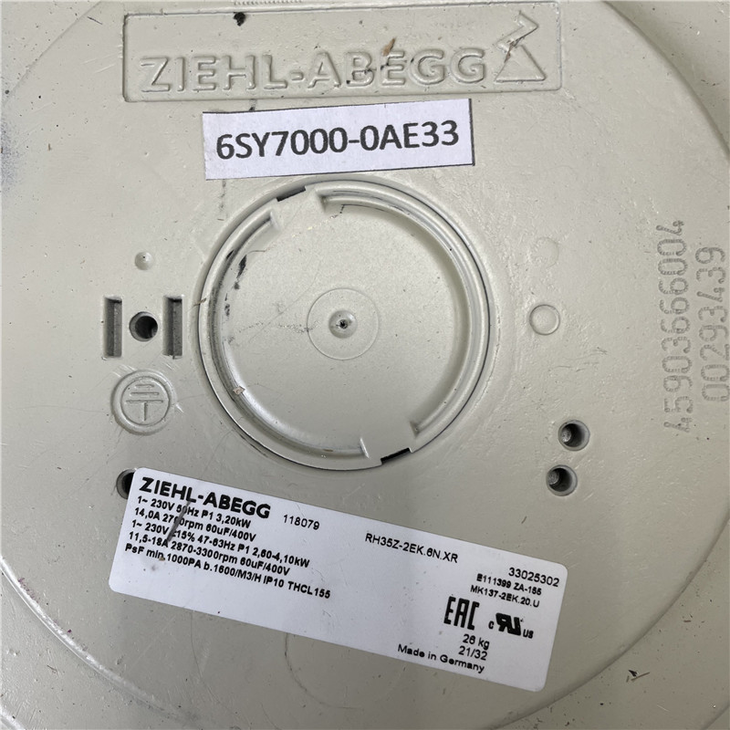 ZIEHL-ABEGG inverter fan 6SY7000-0AE33