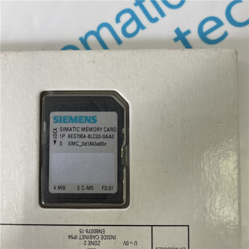 SIEMENS memory card 6ES7954-8LC03-0AA0 SIMATIC S7, memory card for S7-1x 00 CPU/SINAMICS, 3, 3 V Flash, 4 MB