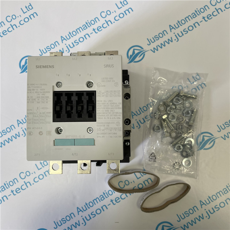 SIEMENS AC contactor 3RT10556AP36 power contactor, AC3 150 A, 75 kW