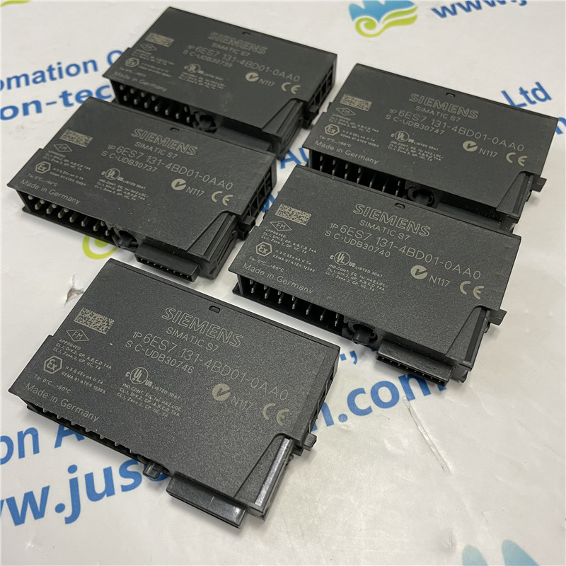 SIEMENS digital input module 6ES7131-4BD01-0AA0 SIMATIC DP, 5 electronic modules for ET 200S, 4DI standard 24 V DC, 15 mm width