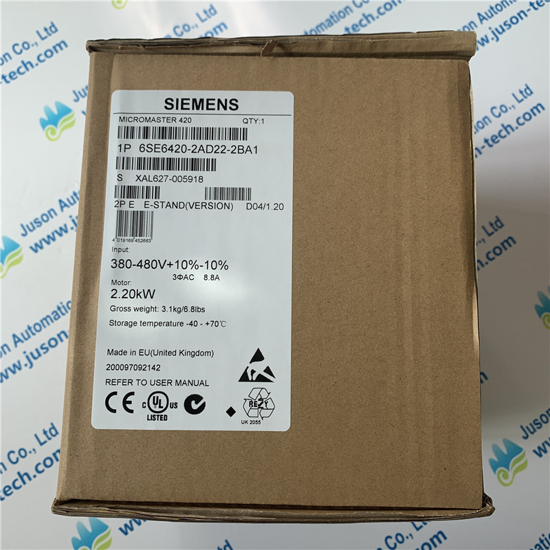 SIEMENS inverter 6SE6420-2AD22-2BA1