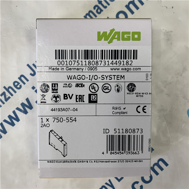 WAGO 750-554 Input and output modules