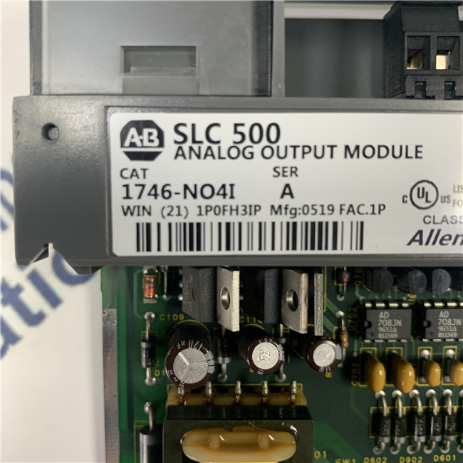Allen Bradley PLC input and output module 1746-NO4I