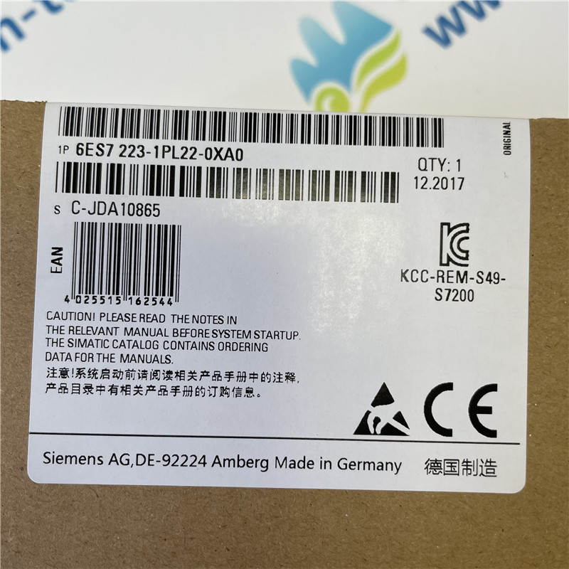SIEMENS digital input and output module 6ES7223-1PL22-0XA0 SIMATIC S7-200, Digital I/O EM 223, only for S7-22X CPU, 16 DI 24 V DC, Sink/Source, 16 DO relay