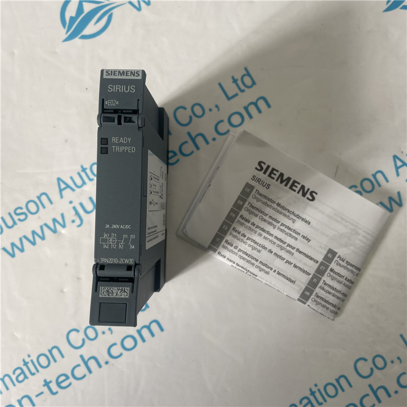 SIEMENS motor protection relay 3RN2010-2CW30 Thermistor motor protection relay Compact evaluation unit 17.5 mm enclosure Spring-type terminal 1 NO contact