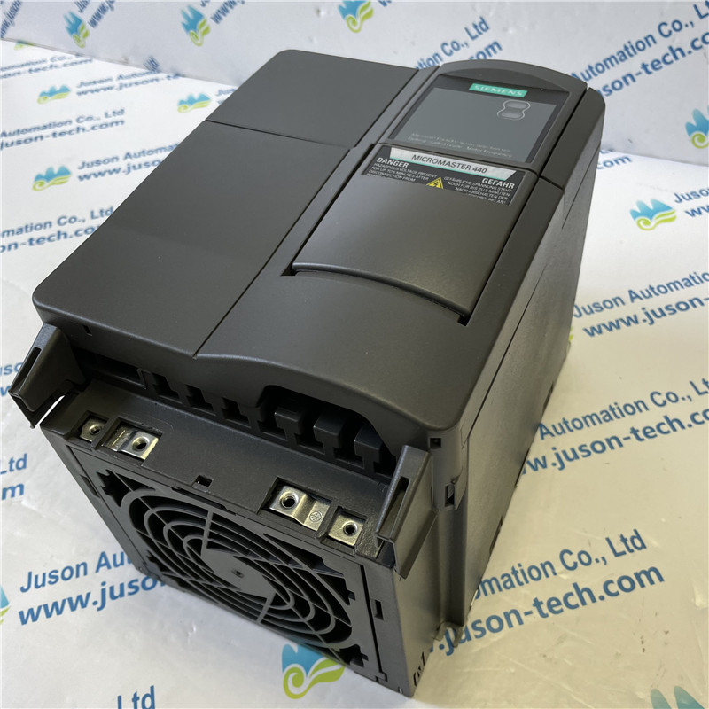 SIEMENS inverter 6SE6440-2AD27-5CA1 MICROMASTER 440 built-in class A filter 380-480 V 3 AC +10/-10% 47-63 Hz constant torque 7.5 kW overload 150% 60 s