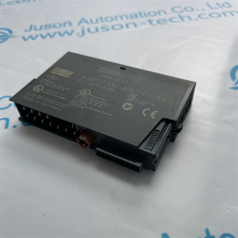 SIEMENS PLC digital output module 6ES7132-4BF00-0AA0 Electronics module for ET 200S, 8 DO 24 V DC/0.5 A, 15 mm width, 1 unit per packing unit