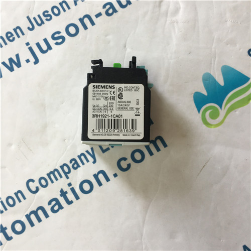 Siemens 3RH1921-1CA01 front-side auxiliary switch, 1 NC contact, screw terminal, for contactors 3RT1