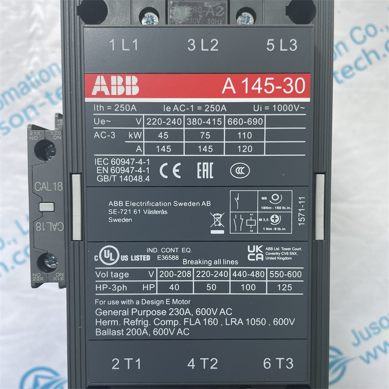 ABB AC contactor A145-30-11 1SFL471001R8011