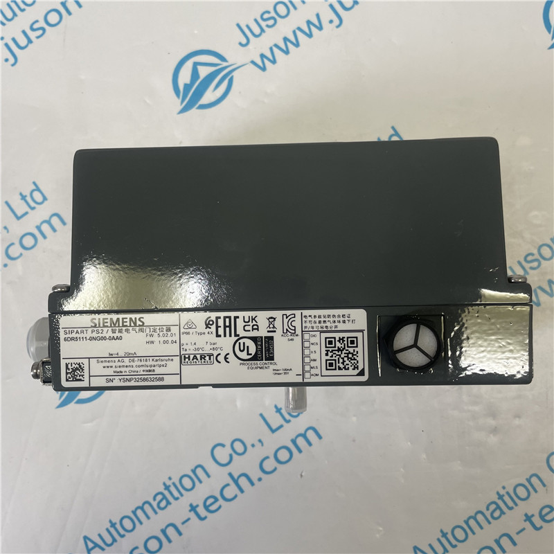 SIEMENS valve positioner 6DR5111-0NG00-0AA0 SIPART PS2 smart electropneumatic positioner for pneumatic linear and part-turn actuators; 2-wire; 