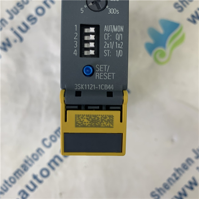 SIEMENS 3SK1121-1CB44 SIRIUS safety relay Basic unit Advanced series with time delay 5-300 s Relay enabling circuits 2 NO instantaneous 2 NO delayed Us=24 V DC screw terminal