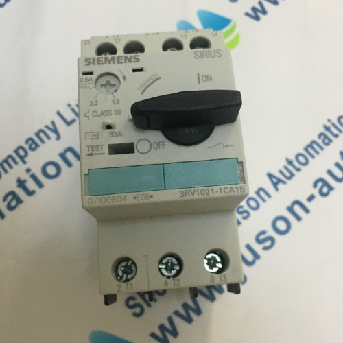 Siemens 3RV1021-1CA15 Circuit breaker size S0 for motor protection CLASS 10 A-release 