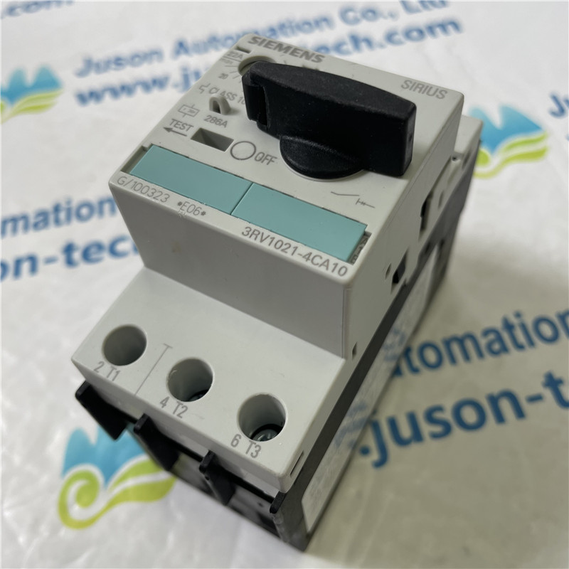 SIEMENS Plastic Case Circuit Breaker 3RV1021-4CA10 Circuit breaker size S0 for motor protection CLASS 10 A-release 17...22 A