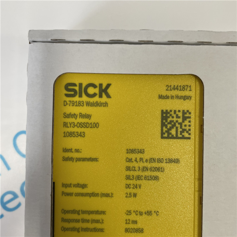 SICK safety relay RLY3-OSSD100 1085343