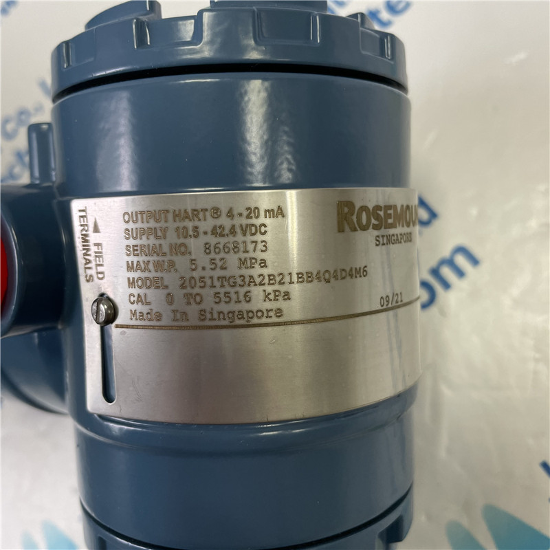 EMERSON Rosemount Pressure Transmitter 2051TG3A2B21BB4Q4D4M6