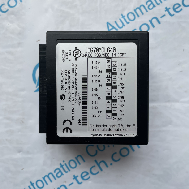 GE PLC Extended Input Module IC670MDL640