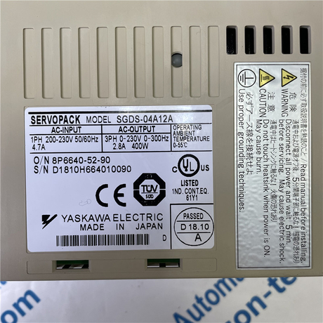 YASKAWA Servo Drive SGDS-04A12A - Buy YASKAWA Servo Drive, SGDS