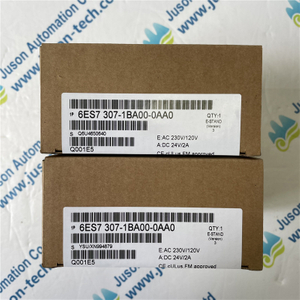 SIEMENS PLC module 6ES7307-1BA00-0AA0 SIMATIC S7-300 Regulated power supply PS307 input: 120/230 V AC, output: 24 V DC/2 A